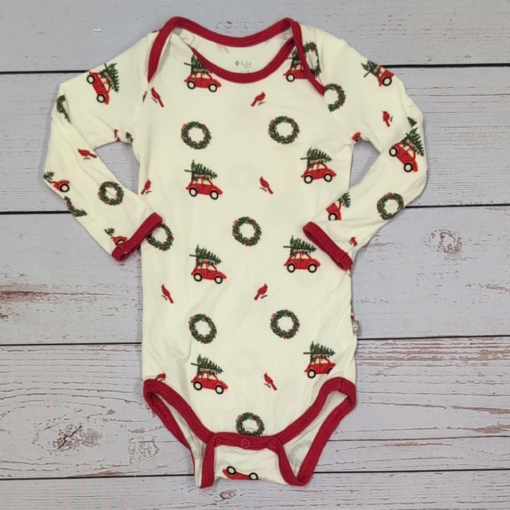 Kyte Baby Christmas Cars Holiday Bodysuit 12-18m